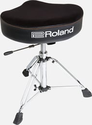 Roland Saddle Drum Throne with Hydraulic Base, Velour Top